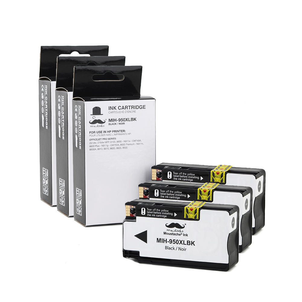 950xl Ink Compatible HP 950XL CN045AN Black Ink Cartridge High Yield - Moustache®