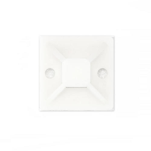 Cab TM 20 Cable Organizers Cable Tie Mounts 20x20 mm 100pcs Pack White with Glue PrimeCables