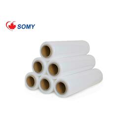 SOMY Stretch Wrap Film, 18" x 1500' - For loads up to 2,500 lbs, 4 Rolls/Case - Transparent