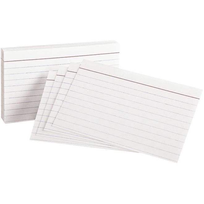 735 41 Tabs Index Cards White Index Cards