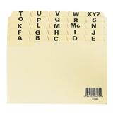 735 BC5325 Tabs Index Cards A Z Card Guides