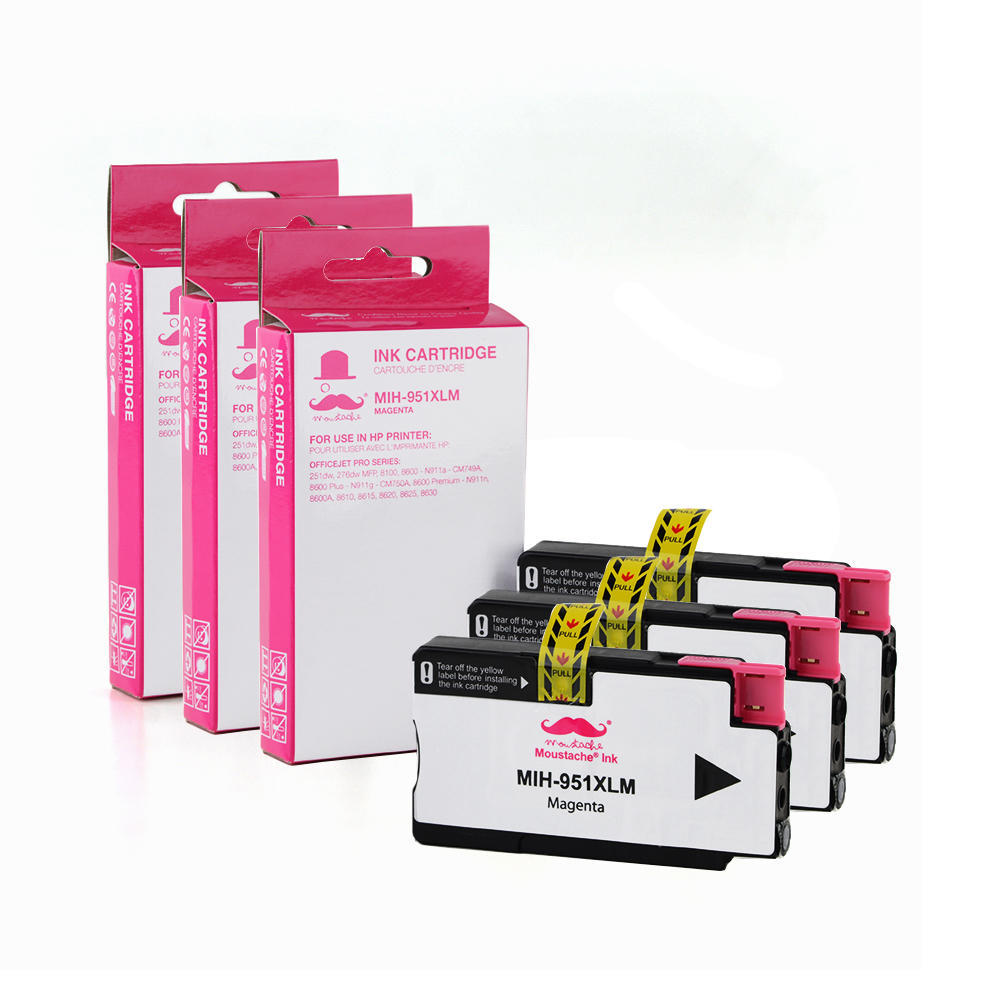 Compatible HP 951XL CN047AN Magenta Ink Cartridge High Yield Moustache®