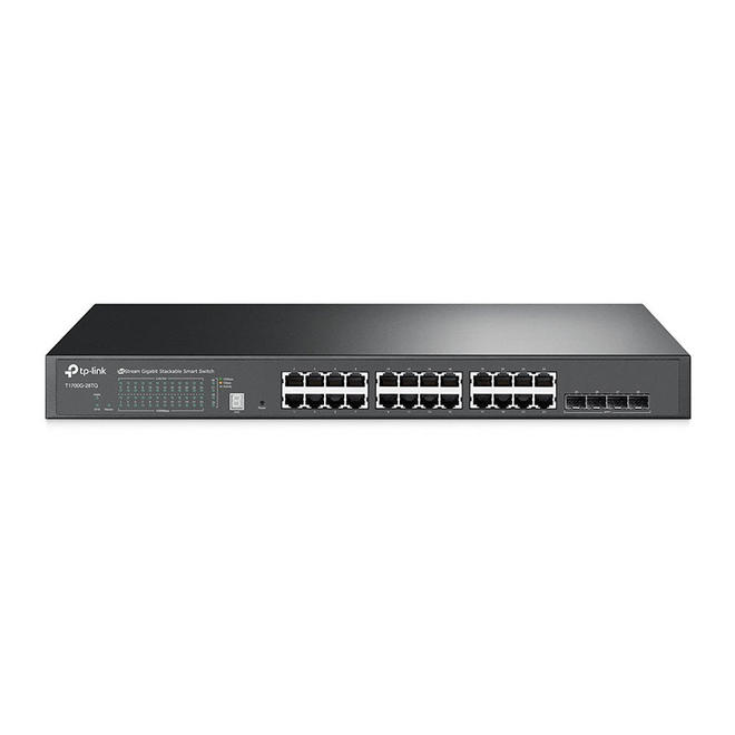 Stackable Power Switcher JetStream 24-Port Gigabit Stackable Smart Switch with 4 10GE SFP+ Slots ...