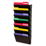 Deflect o 330 73604 Wall Files Deflecto Stackable DocuPocket Wall Files Black