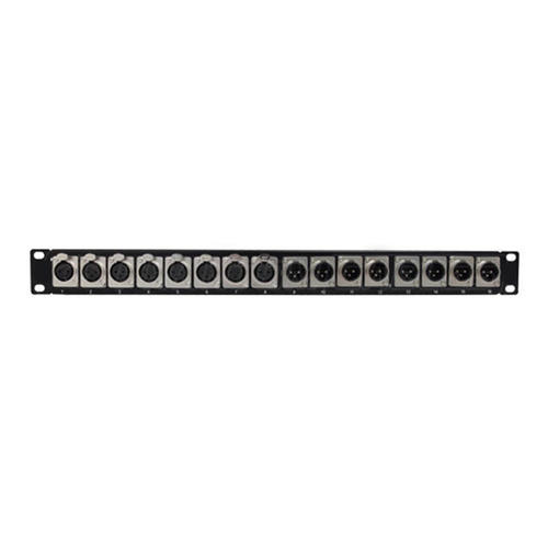 No Brand PP XLR 8F8M Patch Panels 8 Port XLR Female 8 port XLR Male patch panel 19 inch rackmount 1U