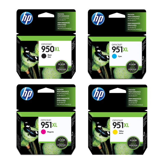 HP 950XL 951XL OEM Combo OfficeJet Pro 8600 N911a CM749A HP 950XL 951XL Original Ink Cartridge Combo High Yield BK C M Y