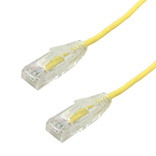 CAT6UT AllYL Cat6 6a Network Ethernet Cable Cat6 UTP Ultra Thin Patch Cable Yellow