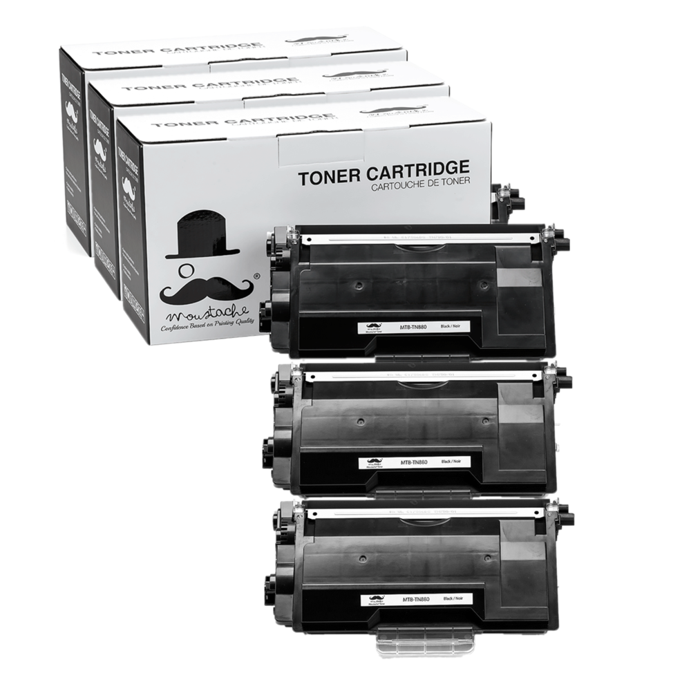 10PK TN880 BK Toner Compatible for Brother HL-L5200DWT DCP-L5650DN MFC-L5850DW