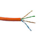 Cab BK C6ASTU 4OR 500 Cat6 6a Network Ethernet Cable 500ft 4pr Cat6A 10Gig UTP stranded 28AWG ultra thin bulk cable FT4 Orang