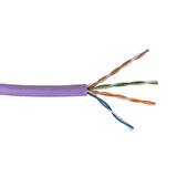 No Brand Cab BK C6ASTU 4PR 500 Cat6 6a Network Ethernet Cable 500ft 4pr Cat6A 10Gig UTP stranded 28AWG ultra thin bulk cable 