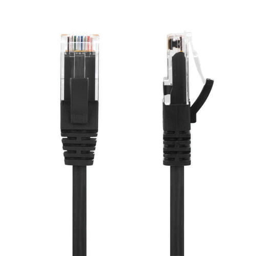 PrimeCables PC S900 C6slim 05Ft BK Cat6 6a Network Ethernet Cable Slim Cat6 28AWG UTP Ethernet Network Cable 0 5Ft Black Prim