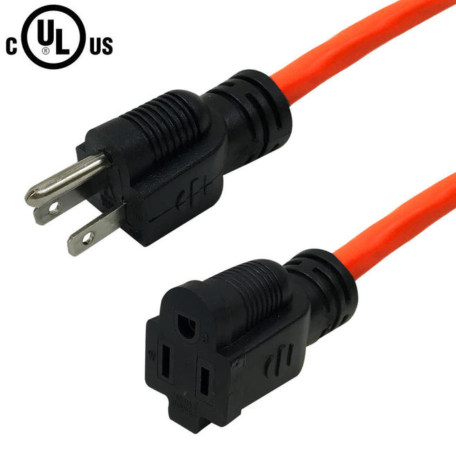 PX 100B AllOR Outdoor Extension Cords General Purpose Indoor Outdoor Extension Cord 16AWG SJTW Orange
