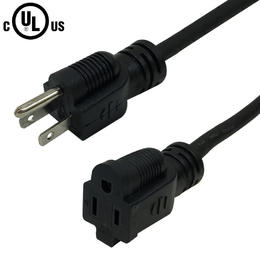 PX 120C AllBK Outdoor Extension Cords Industrial Shop Indoor Outdoor Extension Cord 14AWG SJOW Black