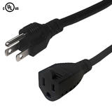 Cab PW 110C All Power Cables Cords NEMA 5 15P to NEMA 5 15R Power Cable 14AWG SJT