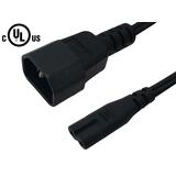 Cab PW 117 All Power Cables Cords IEC C14 to IEC C7 Power Cable 18AWG SVT