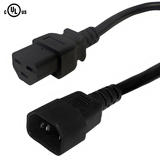 Cab PW 122 All NEMA IEC Cables IEC C14 to IEC C21 Power Cable 14AWG SJT