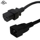 Cab PW 123 All NEMA IEC Cables IEC C20 to IEC C21 Power Cable 12AWG SJT
