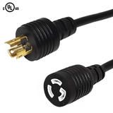 Cab PW 1275 All Power Cables Cords L5 15P to L5 15R Power Cable 14AWG SJT 125V 15A