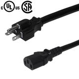 Cab PW 130 All Power Cables Cords NEMA 5 20P to IEC C13 Power Cable 14AWG SJT