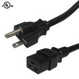 Cab PW 1352 All Power Cables Cords 6 15P to C19 Power Cable 14AWG SJT 250V 15A
