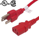 Cab PW 105 All Power Cables Cords NEMA 5 15P to IEC C13 Power Cable 18AWG SJT
