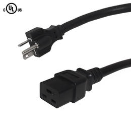 Cab PW 141 All NEMA IEC Cables NEMA 6 20P to IEC C19 Power Cable 12AWG SJT