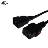Cab PWL 125C All Power Cables Cords Locking C19 to C20 Power Cable 14AWG SJT