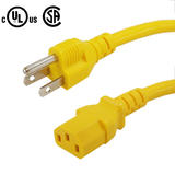 Cab PW 105C All Power Cables Cords NEMA 5 15P to IEC C13 Power Cable 14AWG SJT