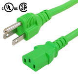 Cab PW 105C All Power Cables Cords NEMA 5 15P to IEC C13 Power Cable 14AWG SJT