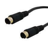 Cab SVHS1 03E S Video Cables 3ft Molded S Video Cable Male to Male