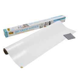 3M® Post-it® Instant Dry Erase Surface, White Film, 1 Pack - 48 x 36" (347344)