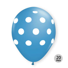 Red Balloons Big Polka Dots Helium Quality 12" 20Pcs LIVINGbasics®