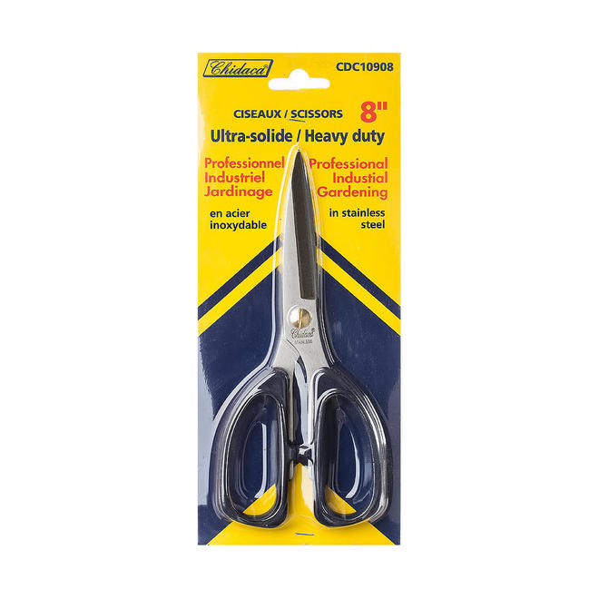LVP 10908 Other Accessories Scissors for all uses in stainless steel vinyl grips for comfort on card heavy duty 8