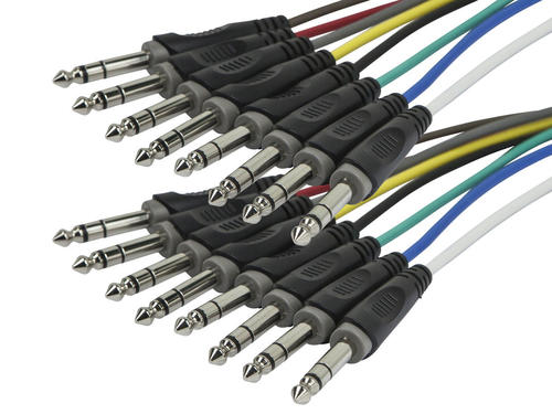 Monoprice Canada Cab 601191 Professional Audio Cables 1 Meter 3ft 8 Channel 1 4inch TRS Male to 1 4inch TRS Male Snake Cable