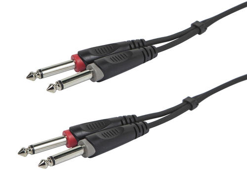 Monoprice Canada Cab 601460 Professional Audio Cables 1 5 Meter 5ft Dual 1 4inch TS Male Instrument Cable Monoprice