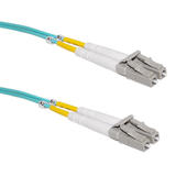 Cab FO 458B All Fiber Optic Duplex Cables Multimode Duplex LC LC 50 micron OM4 Aqua Fiber Cable 2mm LSZH