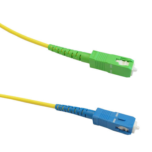 Cab FO 604 All SCA Fiber Optic Simplex Cables Singlemode Simplex SC UPC to SC APC 9 Micron Fiber Cable 3mm Jacket LSZH