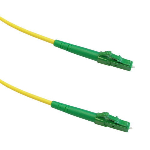 Cab FO 608 All LCA2 Fiber Optic Simplex Cables Fiber Singlemode Simplex LC APC to LC APC 9 Micron 3mm Jacket LSZH