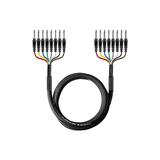 Monoprice Canada Cab 601496 Professional Audio Cables 6 Meter 20ft 8 Channel 1 4inch TS Male to 1 4inch TS Male Snake Cable M