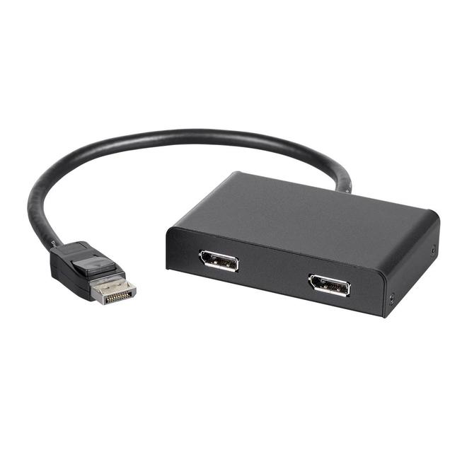 Monoprice Canada cab 21972 Display Port Adapters 2 Port DisplayPort 1 2 to DisplayPort Multi Stream Transport MST Hub Monopri