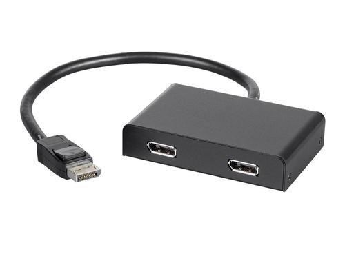 Monoprice Canada cab 21972 Display Port Adapters 2 Port DisplayPort 1 2 to DisplayPort Multi Stream Transport MST Hub Monopri