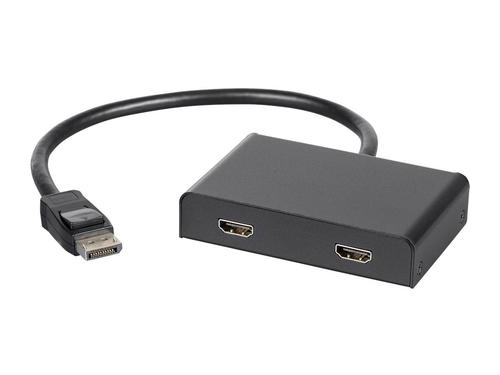Monoprice Canada cab 21974 Display Port Adapters 2 Port DisplayPort 1 2 to HDMI Multi Stream Transport MST Hub