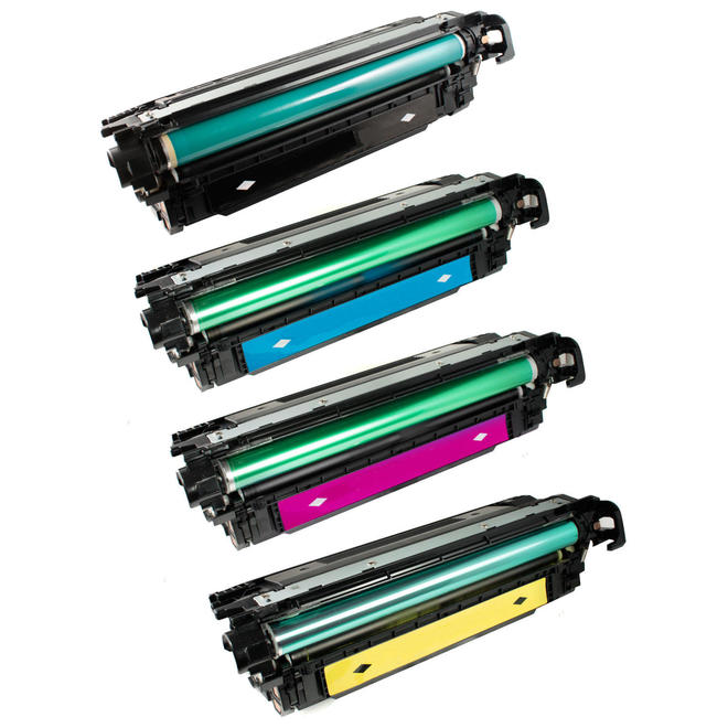 HP 504A Combo Color LaserJet CP3525 Compatible HP 504A Toner Cartridge Combo BK C M Y CE250A CE251A CE253A CE252A