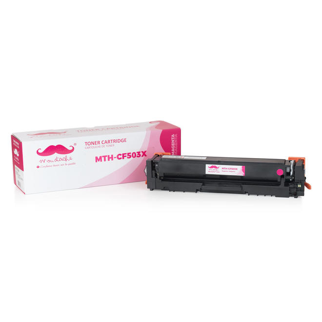 Moustache HP 202X CF503X Color Laserjet Pro M254DW Compatible HP 202X CF503X Magenta Toner Cartridge High Yield Moustache
