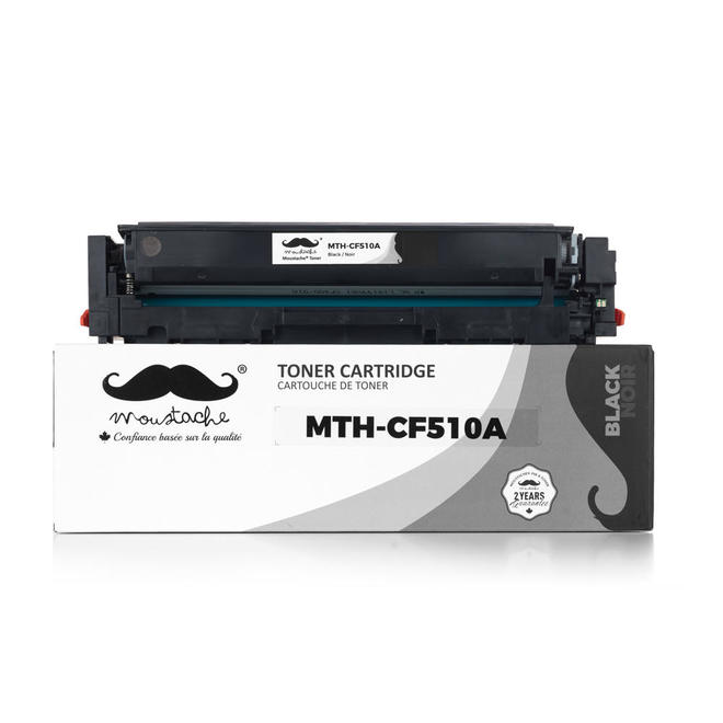 Moustache 204A CF510A Color LaserJet Pro M154a Compatible HP 204A CF510A Black Toner Cartridge Moustache