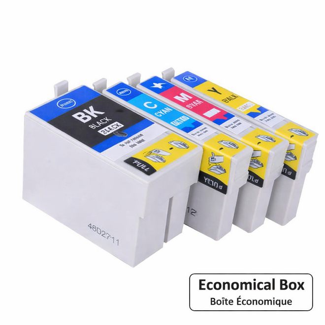 EcoBox T252XL Combo EcoBox WorkForce WF 7720 Epson T252XL Compatible Ink Cartridge Combo High Yield BK C M Y Economical Box