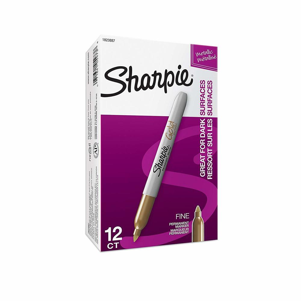 Sharpie® Calligraphic Metallic Permanent Marker, Fine Point, Assorted