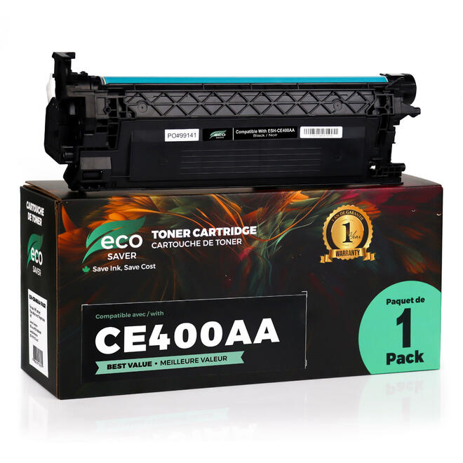 EcoBox CE400A 507A EcoBox LaserJet Enterprise 500 Color M551n Compatible HP 507A CE400A Black Toner Cartridge Economical Box