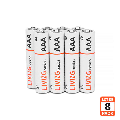 LIVINGbasics CAB ALK AAA 8B All Battery Charger AAA 8Pcs box Alkaline Battery LIVINGbasics