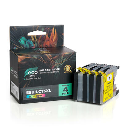 Kit 20 Cartucce Per Brother LC-1240 LC-1280 8Xnero 4Xciano 4xmagenta 4xgiallo - Foto 6